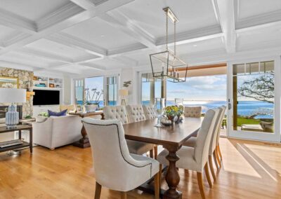 Dining room overlooking the water