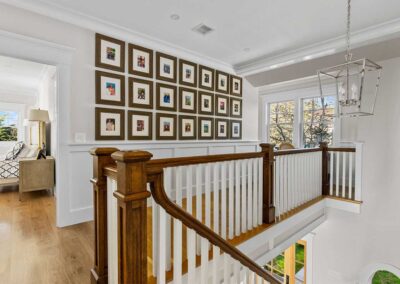 Upstairs landing with staircase