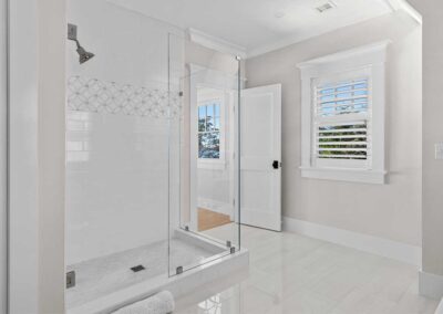 Large walk-in shower