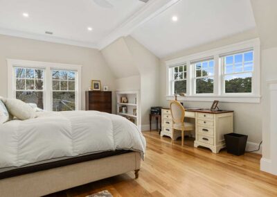 Bedroom with view of the water in Chatham, MA