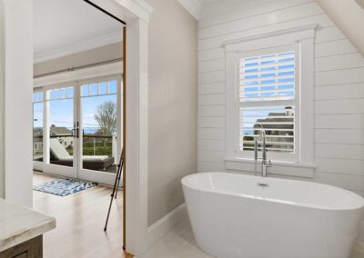 Free standing bath tub in Chatham, MA bathroom