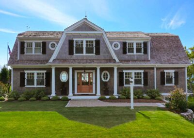 Front exterior shot of Chatham property by Harbor Builders